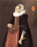 Frans Hals portrait of aletta hanemans 1625 Art A4 Photo Print