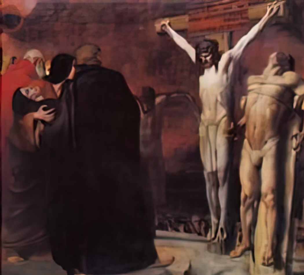 Franz Stuck crucifixion 1892 Art A4 Photo Print UK
