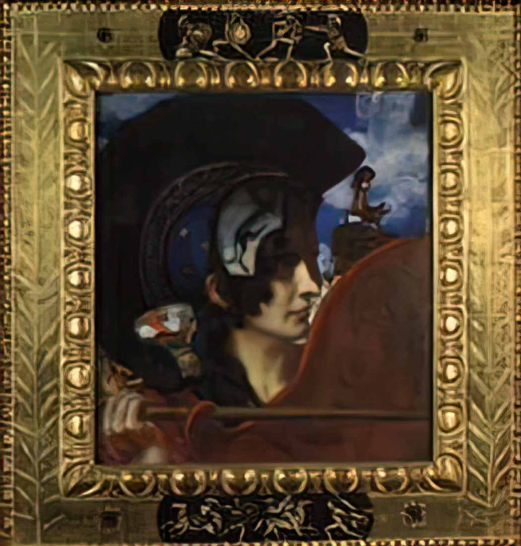 Franz Stuck fighting amazons 1897 Art A4 Photo Print UK
