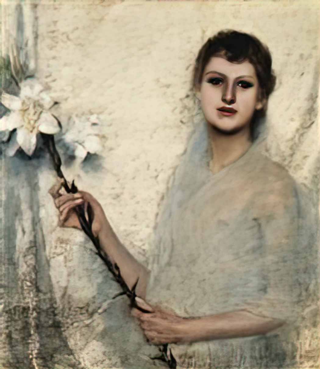 Franz Stuck innocence 1889 Art A4 Photo Print UK