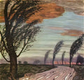 Franz Stuck landscape with storm Art A4 Photo Print UK