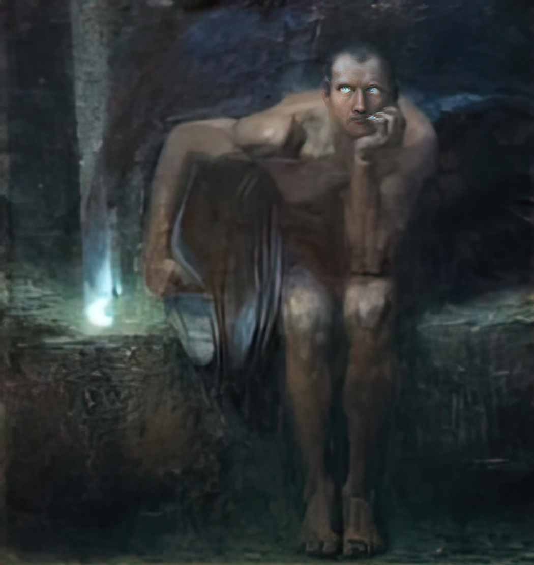 Franz Stuck lucifer Art A4 Photo Print UK