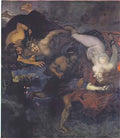 Franz Stuck orestes and the erinyes 1905 Art A4 Photo Print UK