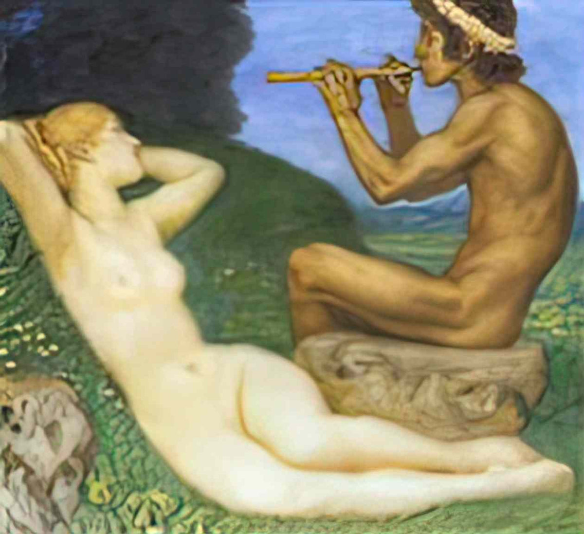 Franz Stuck springtime of love 1917 Art A4 Photo Print
