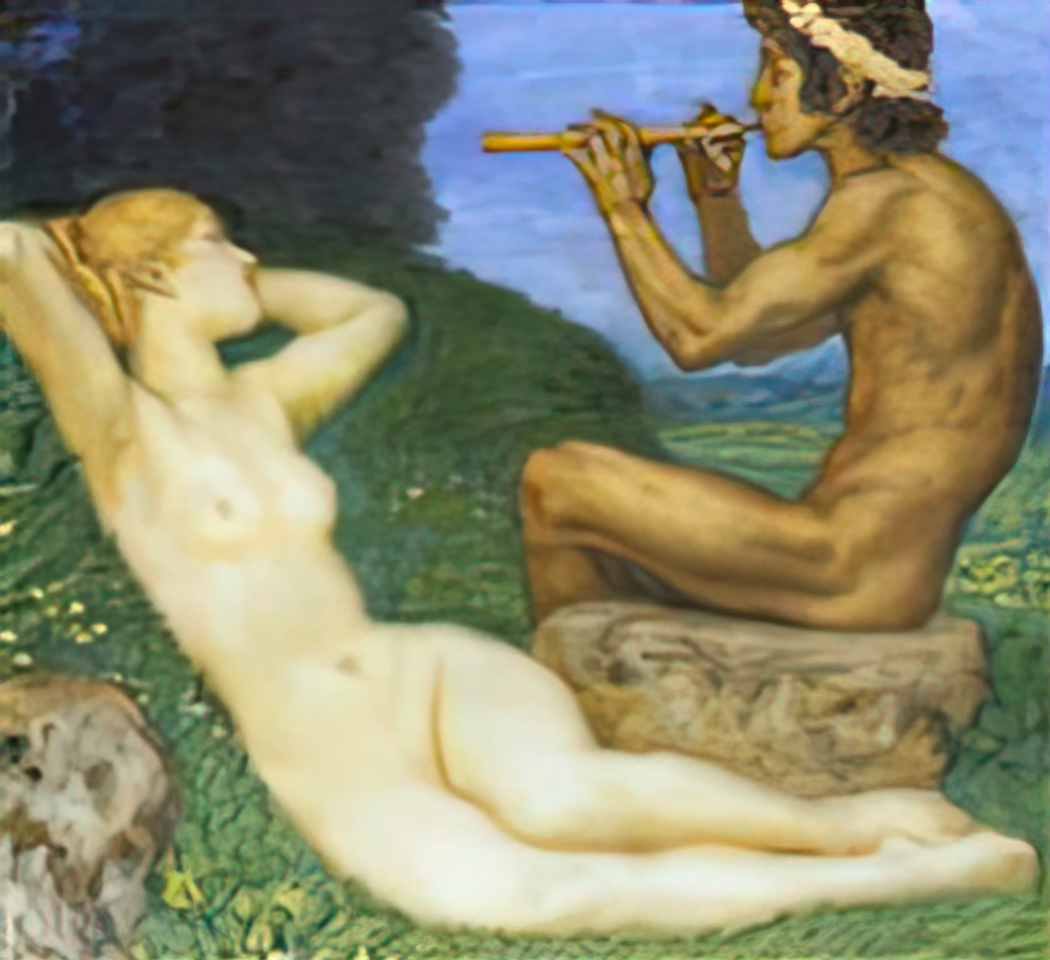 Franz Stuck springtime of love 1917 Art A4 Photo Print UK
