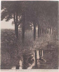 Franz Stuck trout pond 1890 Art A4 Photo Print UK