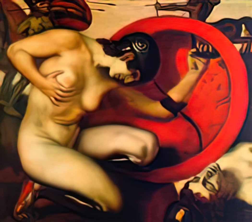 Franz Stuck wounded amazon 1904 Art A4 Photo Print UK