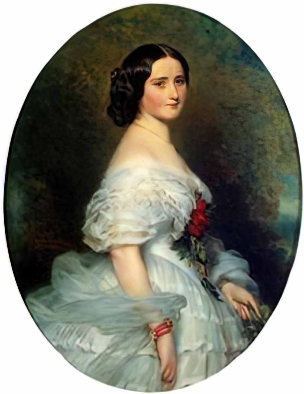 Franz Xaver Winterhalter anna dollfus baronness de bourgoing Art A4 Photo Print