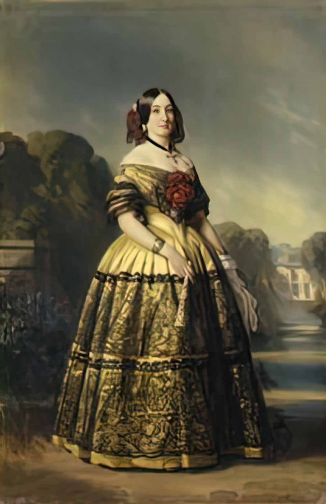 Franz Xaver Winterhalter maria luisa von spanien Art A4 Photo Print