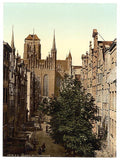 Frauengasse Danzig West Prussia Vintage A4 Photo Print