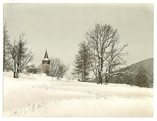Frauenkirch near Davos Grisons Vintage A4 Photo Print