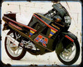 Freccia 125 C10R A4 Photo Print Motorbike Vintage Aged
