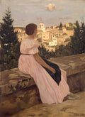 Frederic Bazille fr d ric bazille the pink dress google art project Art A4 Photo Print