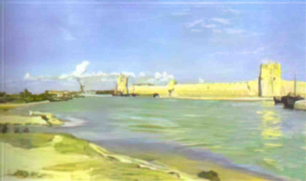 Frederic Bazille mall of aigues mortes Art A4 Photo Print