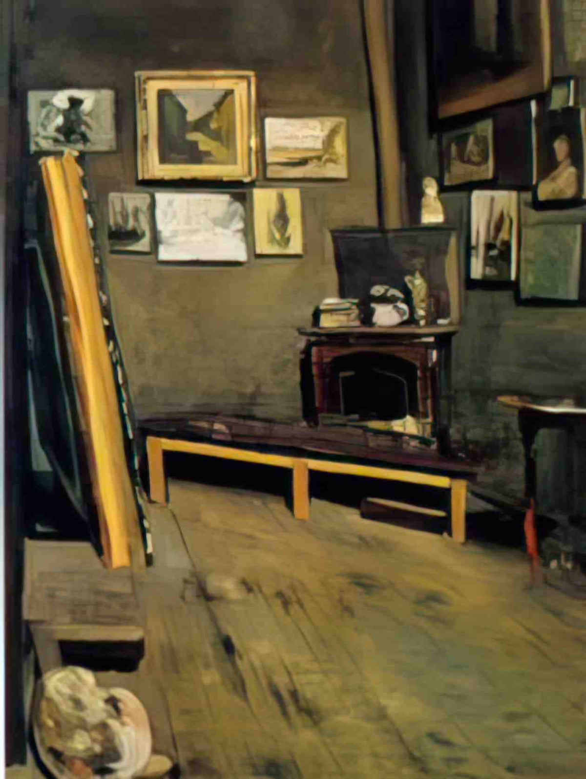 Frederic Bazille studio of the rue visconti Art A4 Photo Print