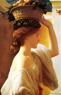Frederic Leighton a girl with a basket of fruit Art A4 Photo Print