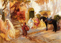 Frederick Arthur Bridgman A Street In Algeria A4 Photo Print