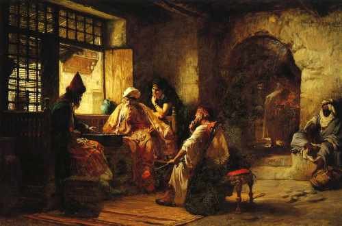 Frederick Arthur Bridgman An Interesting Game A4 Photo Print
