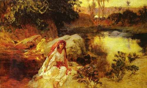 Frederick Arthur Bridgman At The Oasis A4 Photo Print