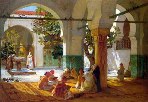 Frederick Arthur Bridgman Learning The Quran A4 Photo Print