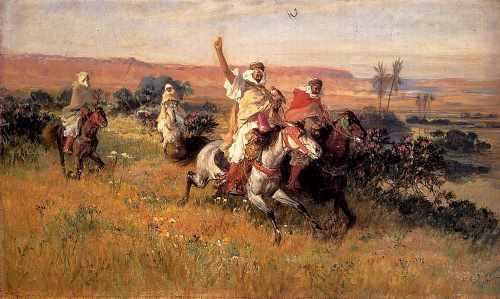 Frederick Arthur Bridgman The Falcon Hunt A4 Photo Print