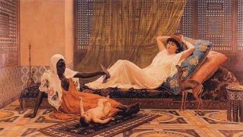 Frederick Goodall A New Light In The Harem A4 Photo Print