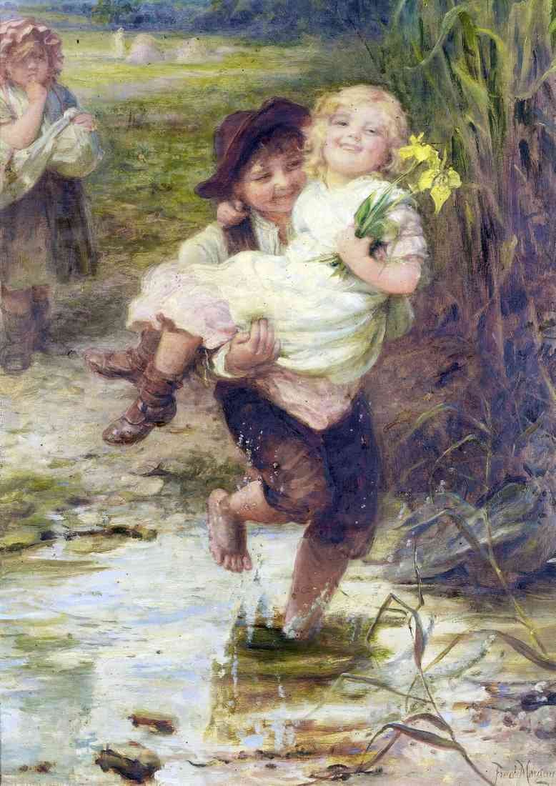 Frederick Morgan The young gallant A4 Photo Print