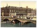Fredericks Bridge and the Bourse Berlin Vintage A4 Photo Print