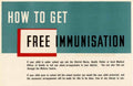 Free Immunisation Poster Vintage Retro Advert Poster A4 Photo Print