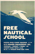 Free Nautical School 1950S Hudson River Vintage Advert A4 Photo Print