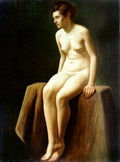 Freeth Charles H Modelo do Artista Nu Feminino Art A4 Photo Print