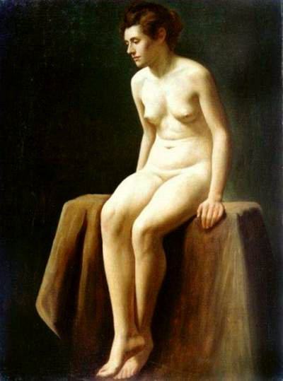 Freeth Charles H Modelo do Artista Nu Feminino Art A4 Photo Print