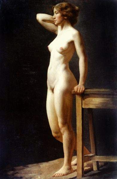 Freeth Charles H Modelo do Artista Nu Feminino2 Art A4 Photo Print