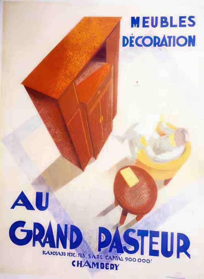 French 00458 Vintage Advert A4 Photo Print
