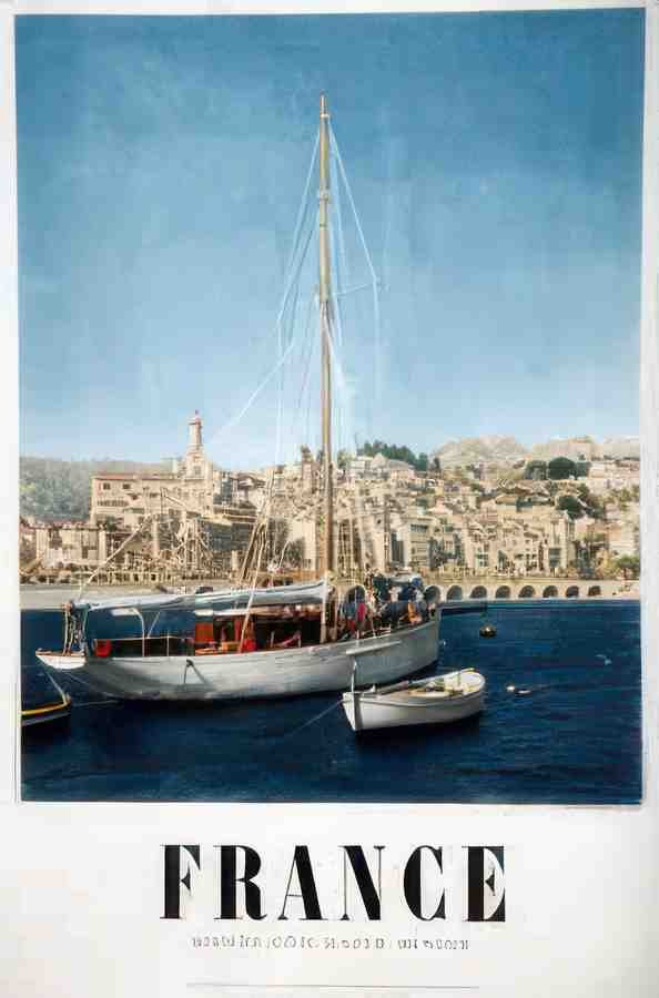 French 06044 Vintage Advert A4 Photo Print