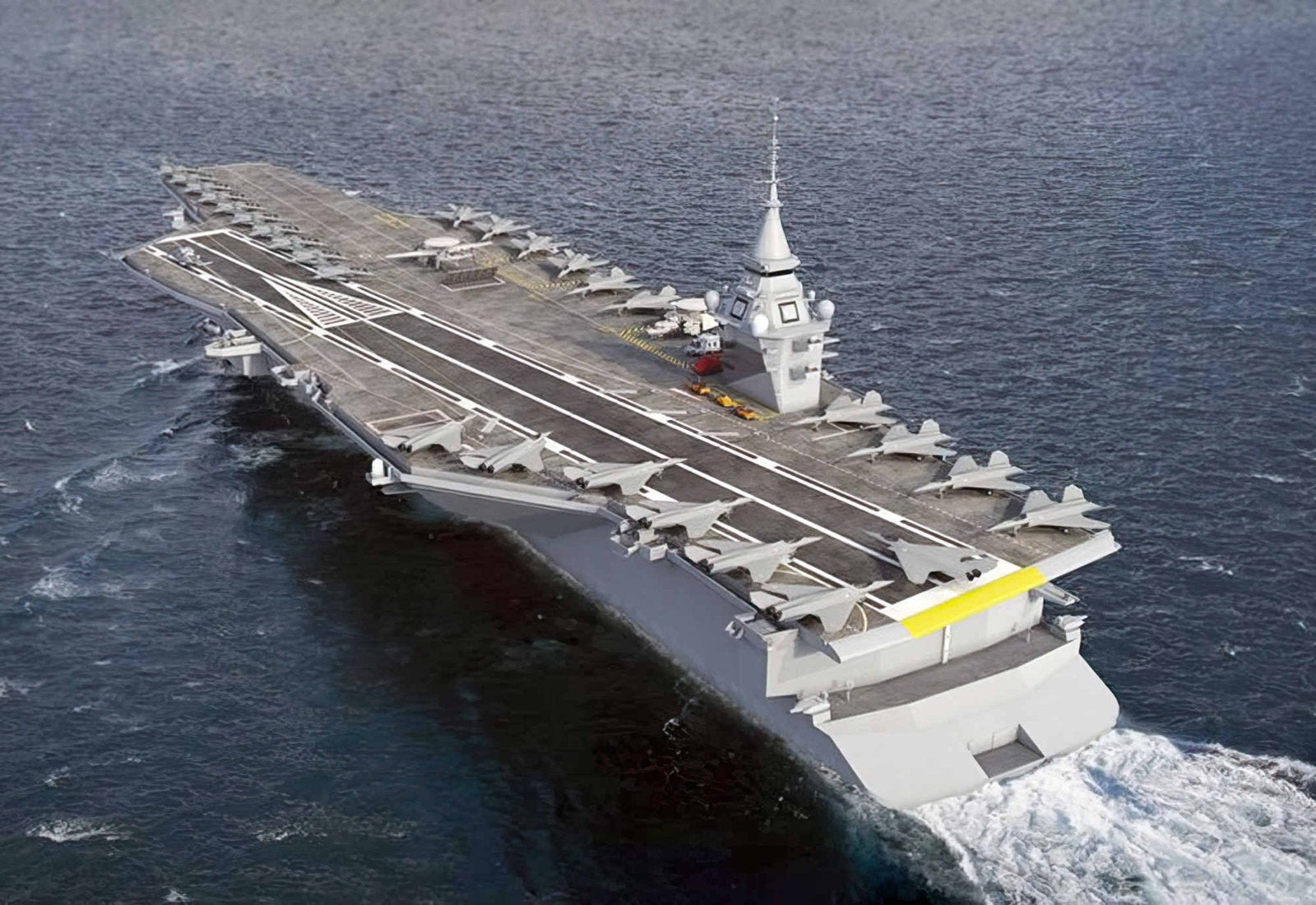French Aircraft Carrier 2038 A4 Photo Print