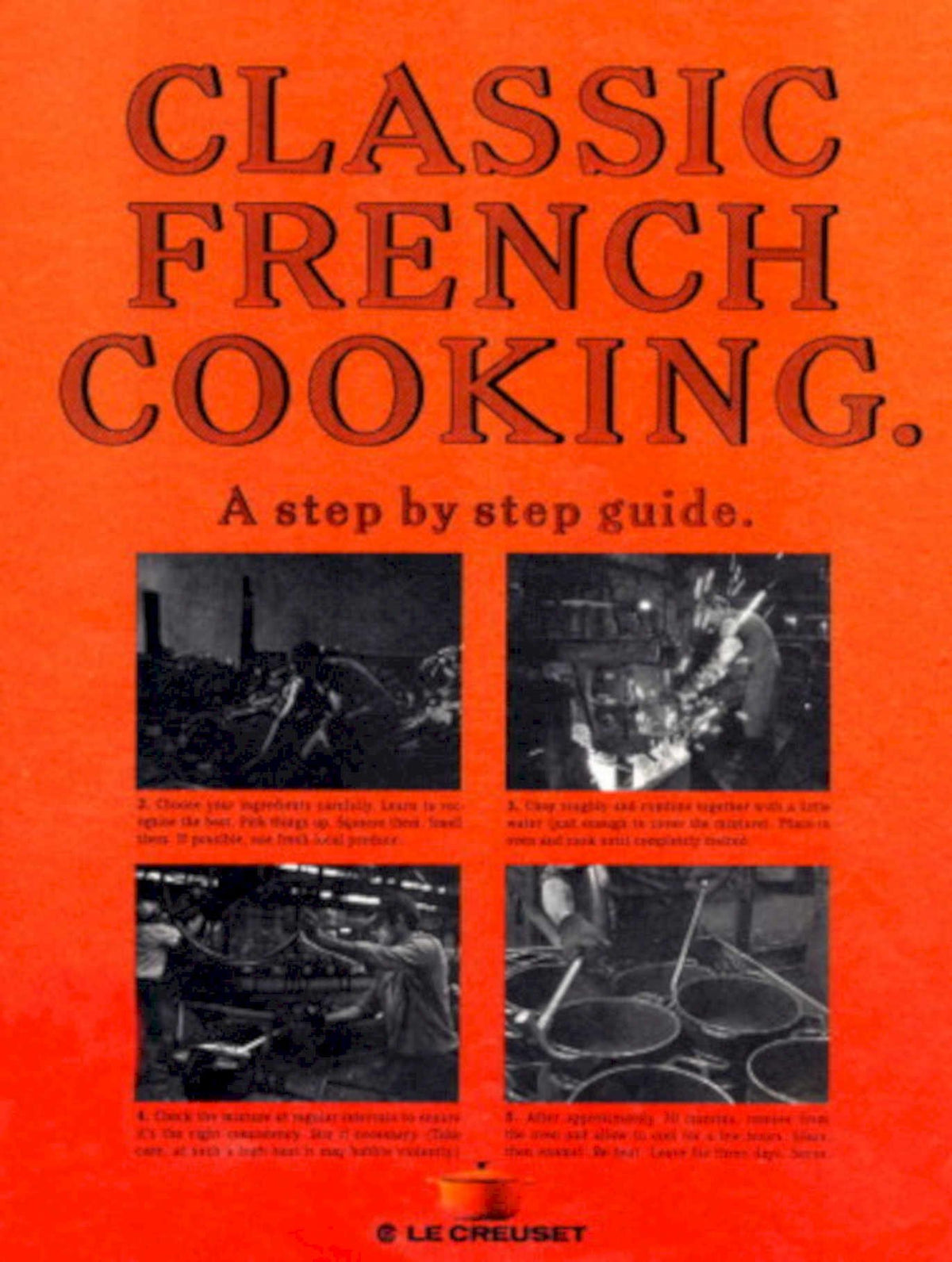 French Cooking Steps 1990s Vintage Retro Advert