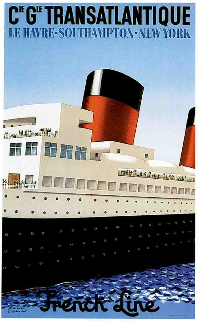French Line 2 Vintage A4 Photo Print