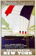 French Line 3 Vintage A4 Photo Print