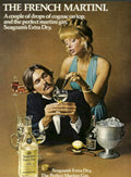 French Martini Cocktail 1970s Vintage Retro Advert