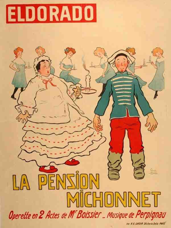French Opera Eldorado La Pension Minchonnet Bofa 1930S Vintage Advert A4 Photo Print