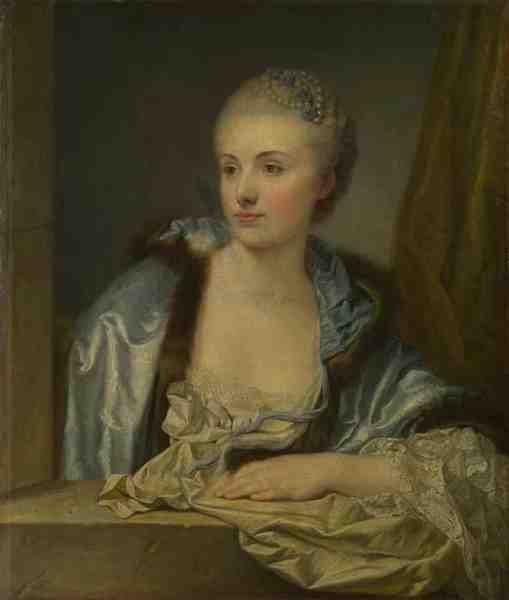 French Portrait Of A Lady (Madame De Gleon) A4 Photo Print