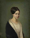 French Portrait of a Lady 1 A4 Photo Print