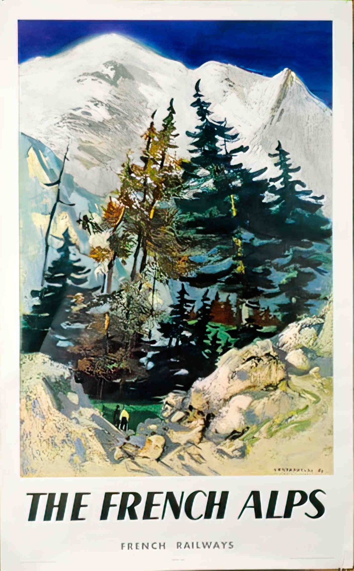 FrenchAlpes Advert A4 Photo Print