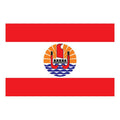 Frenchpolynesie Flag N3637 A4 Photo Print