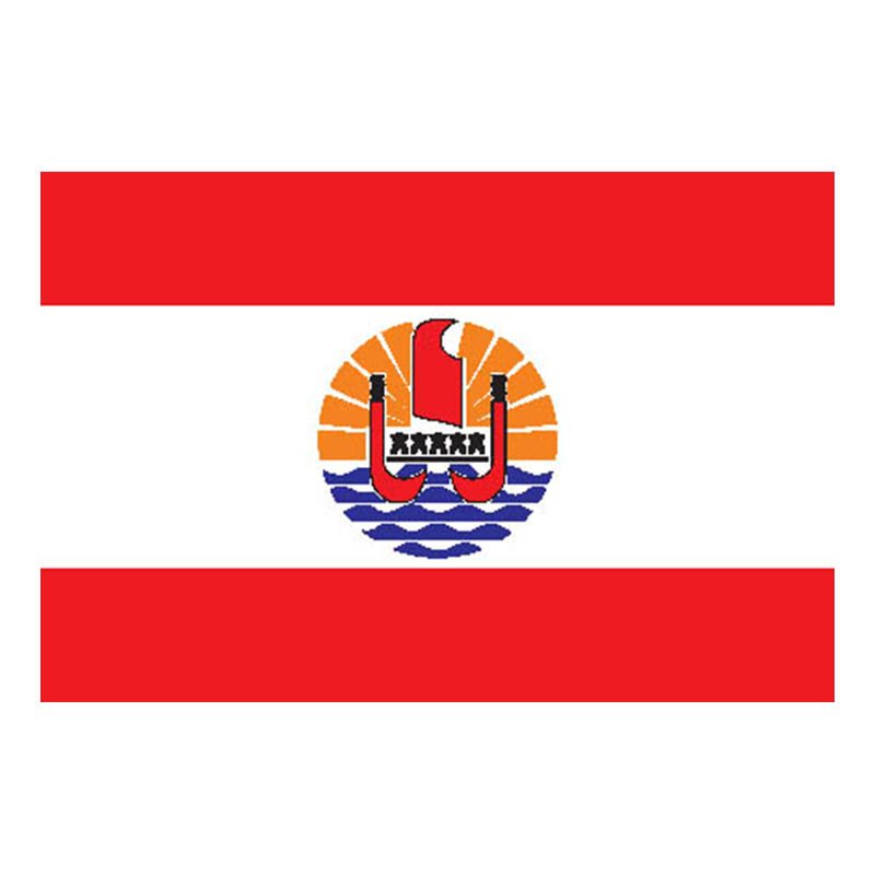 Frenchpolynesie Flag N3637 A4 Photo Print