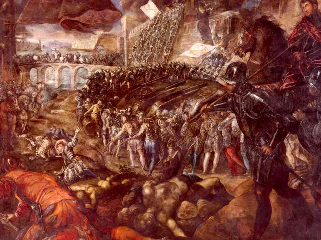 Frerico Ii Gonzaga Conquered Parma Tintoretto A4 Photo Print