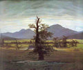 Friedrich Caspar David C D Friedrich Landscape With Solitary Tree A4 Photo Print