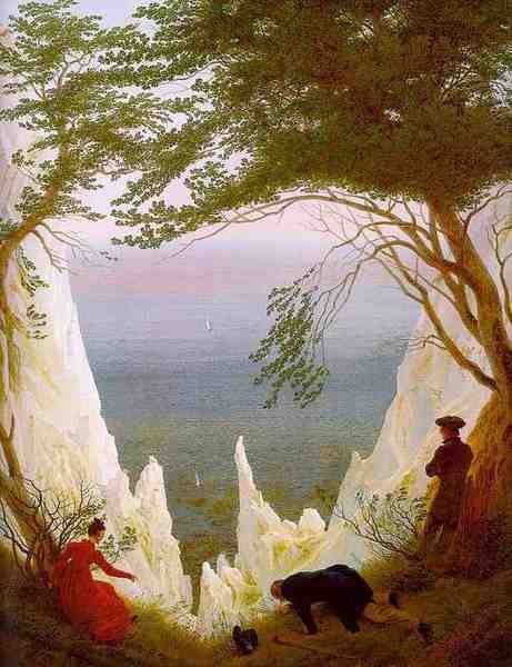 Friedrich Caspar David Chalk Cliffs On Rugen A4 Photo Print
