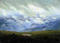 Friedrich Caspar David Drifting Clouds A4 Photo Print